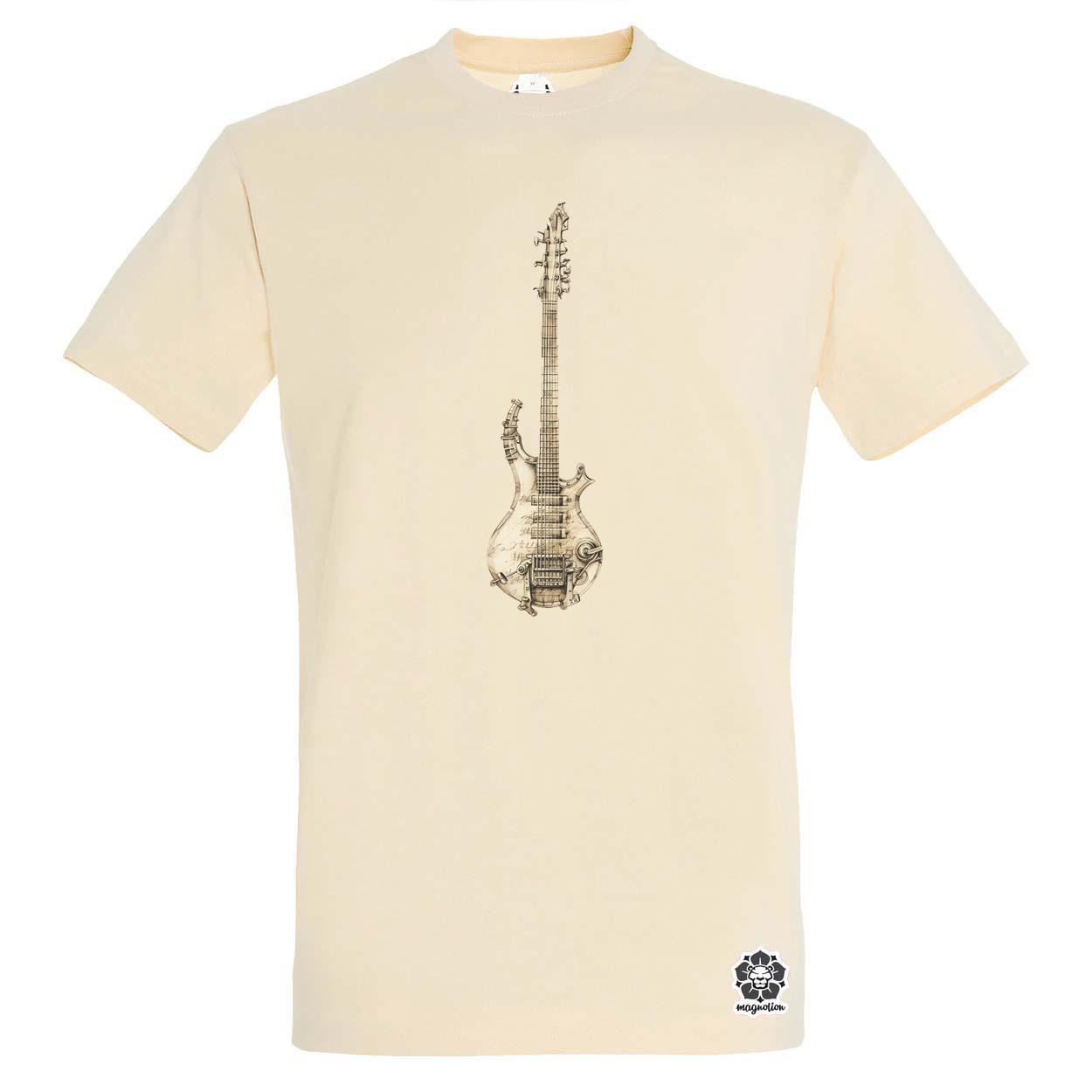Elektromos gitár szkeccs v4 egyedi póló 