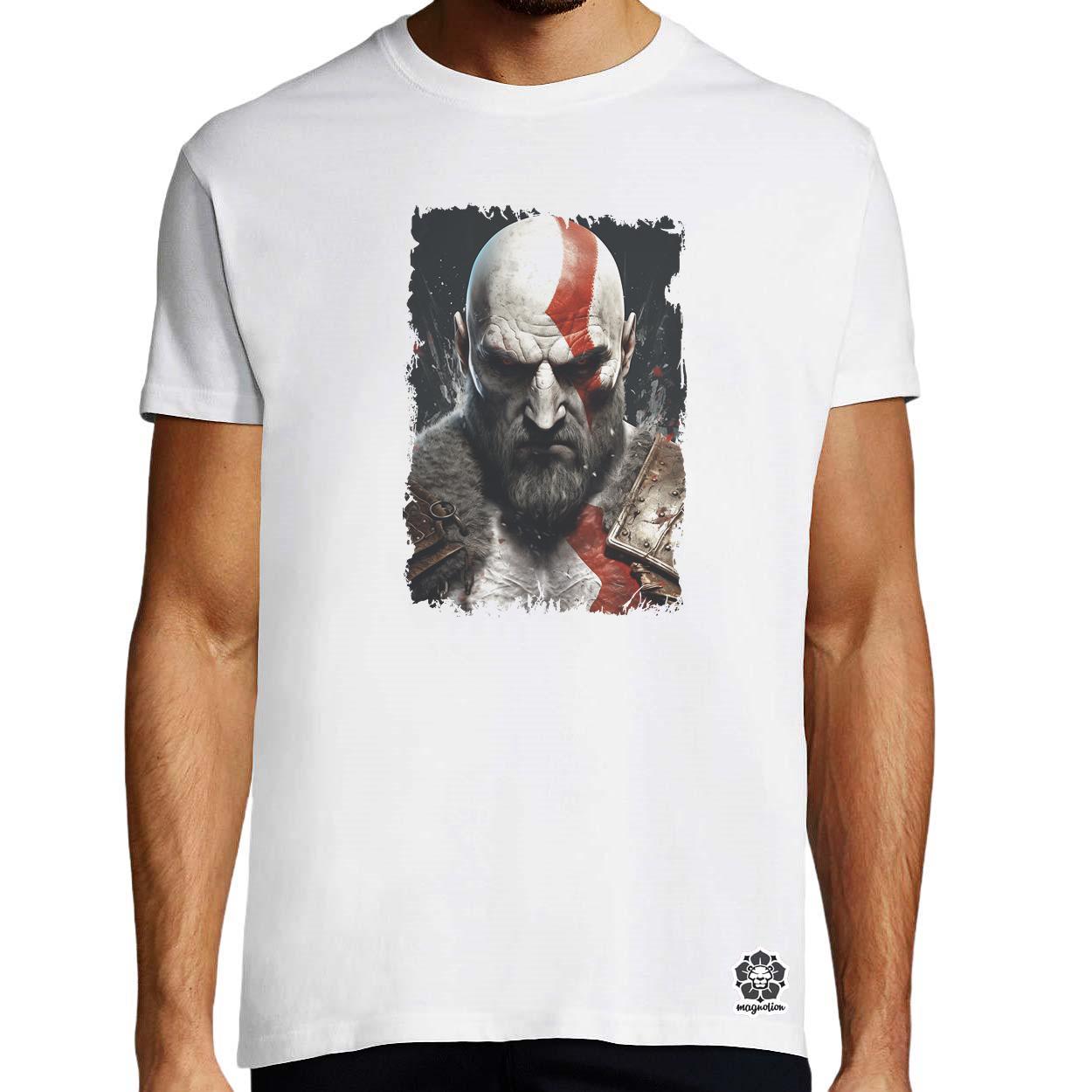 Kratos fanart v10 egyedi póló 