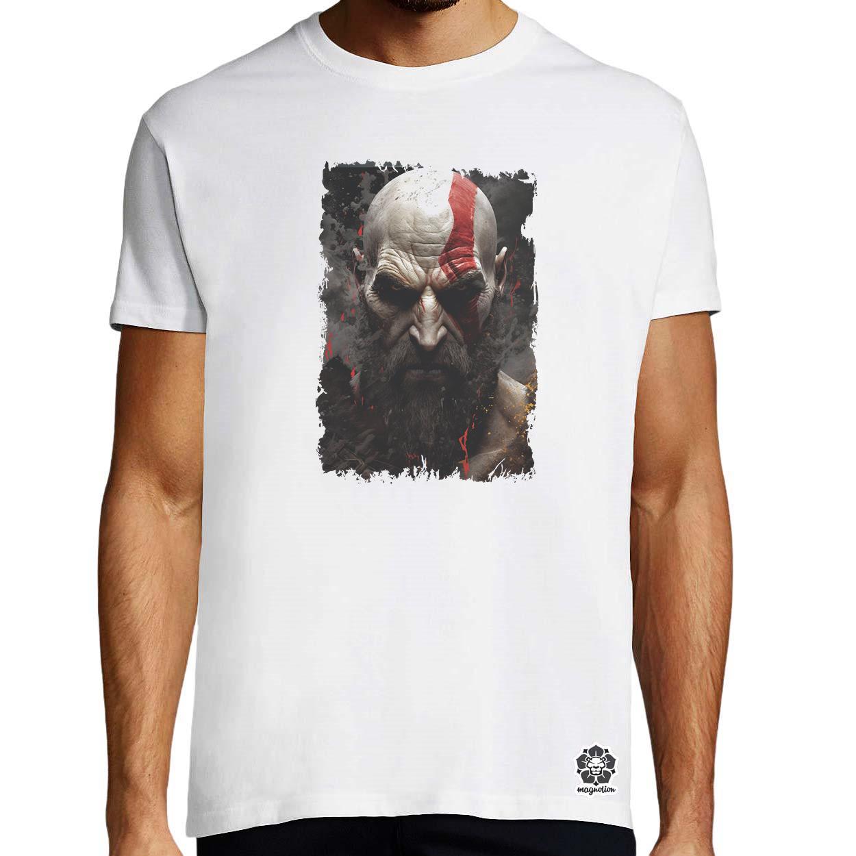 Kratos fanart v12 egyedi póló 