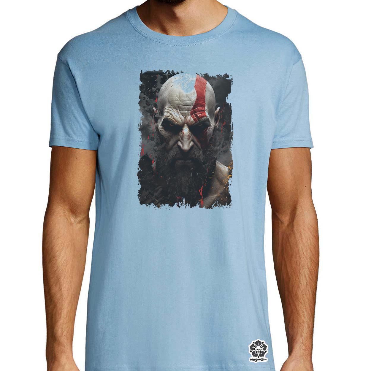 Kratos fanart v12 egyedi póló 