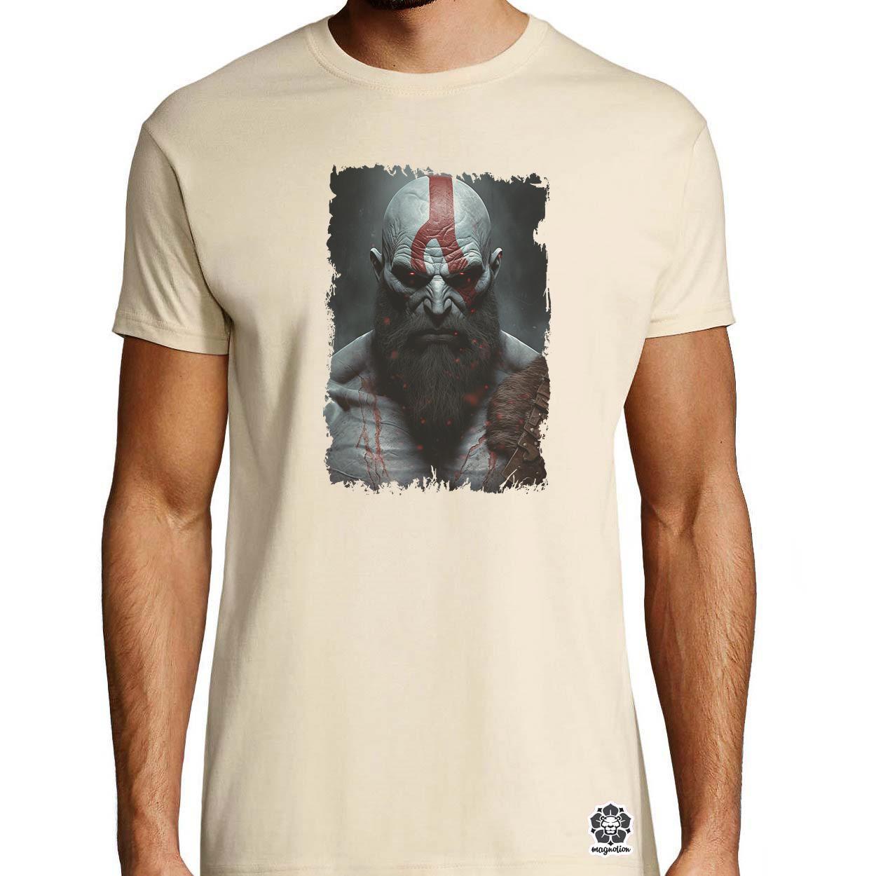 Kratos fanart v6 egyedi póló 