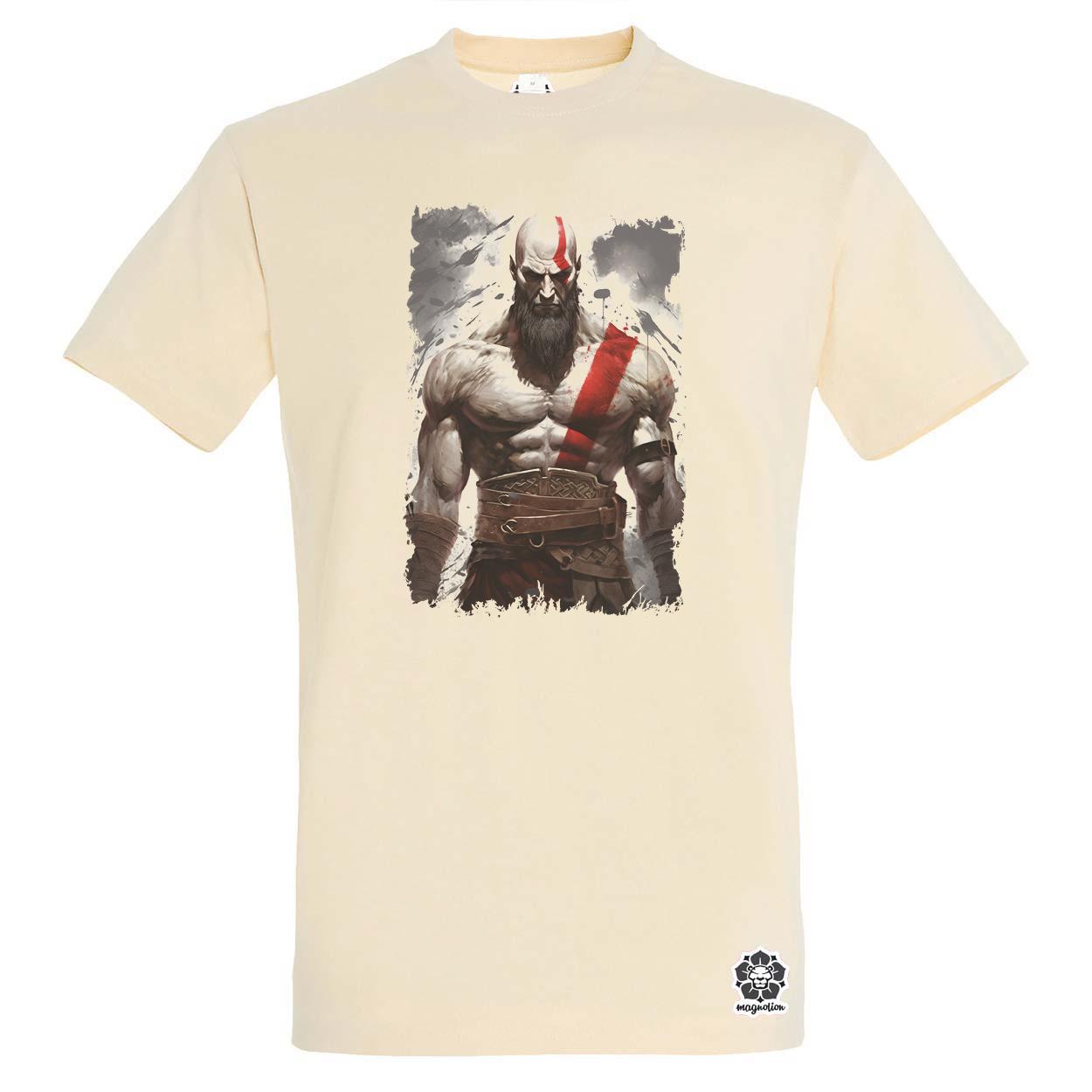 Kratos fanart v7 egyedi póló 