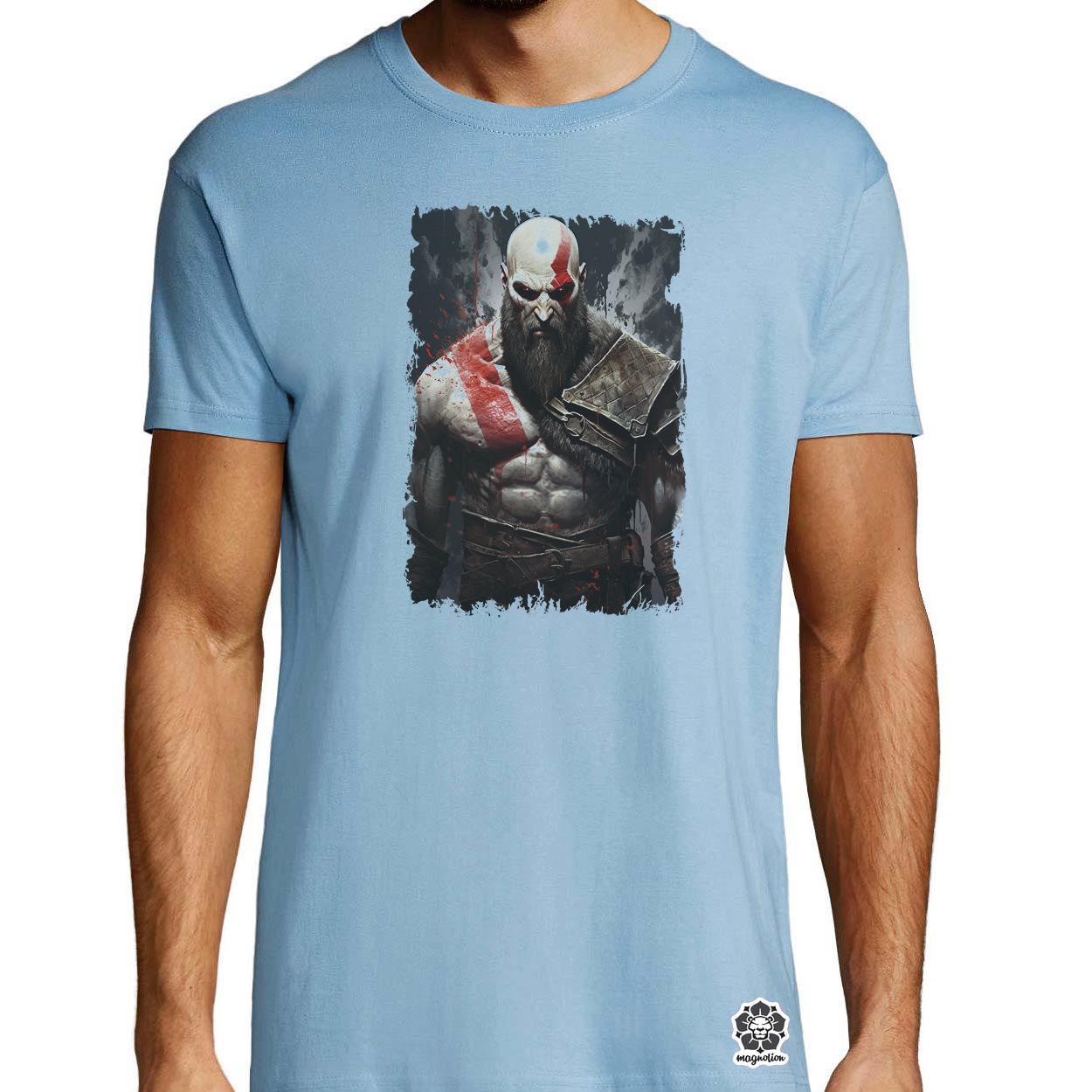 Kratos fanart v8 egyedi póló 