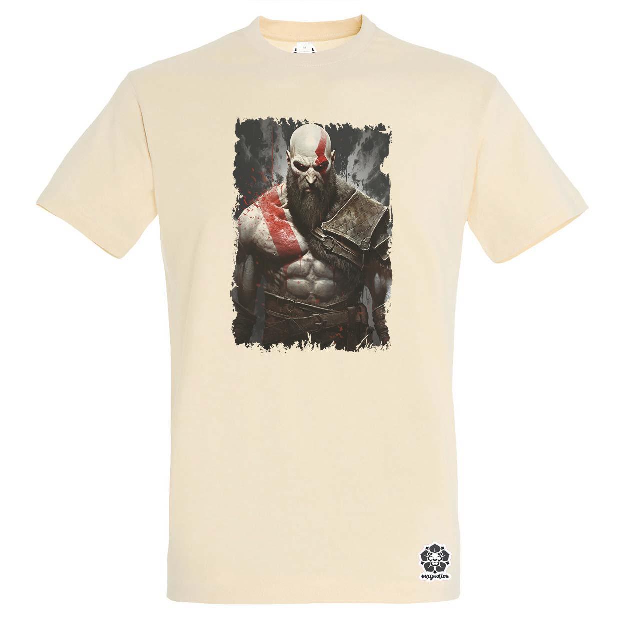 Kratos fanart v8 egyedi póló 