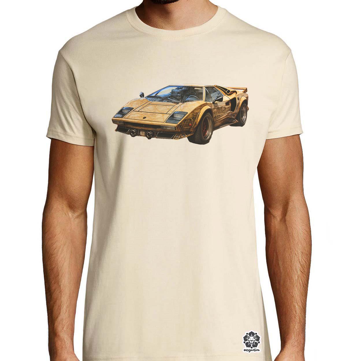 Lamborghini Countach koncept v1 egyedi póló 