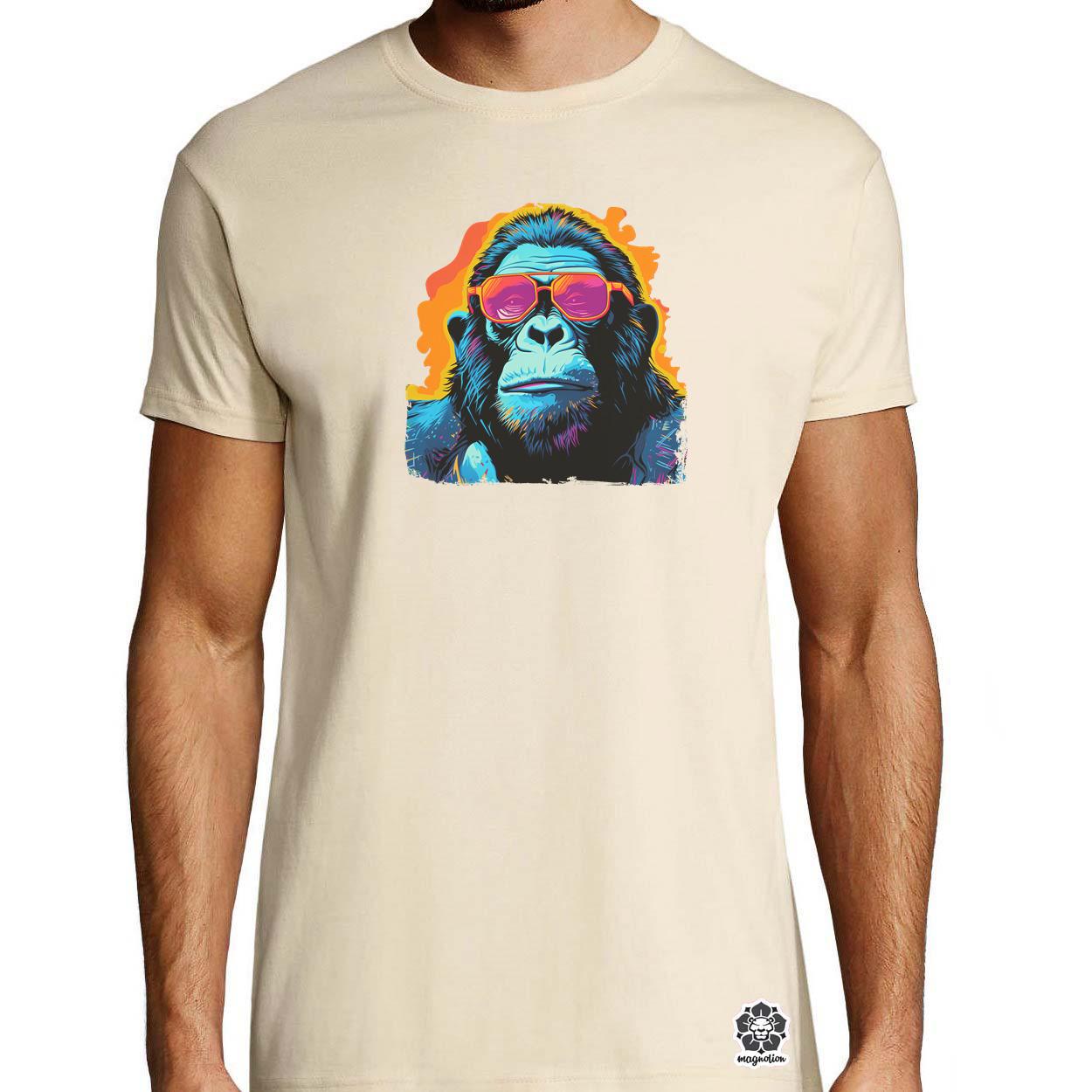 Laza gorilla v2 egyedi póló 