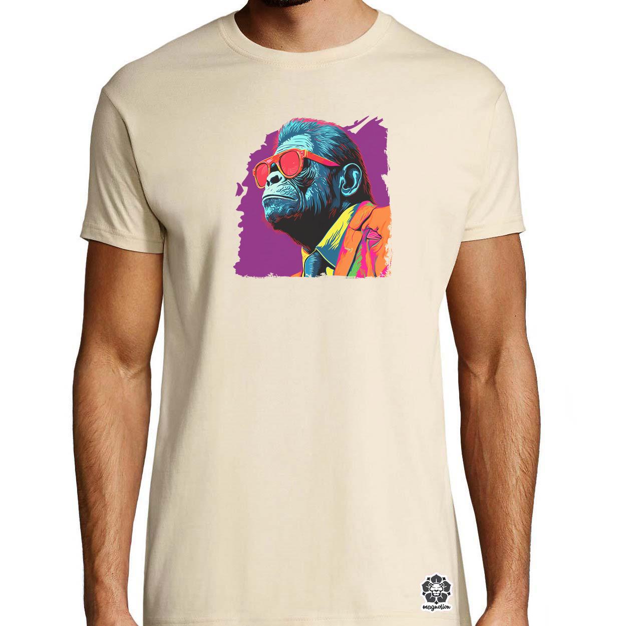 Laza gorilla v4 egyedi póló 