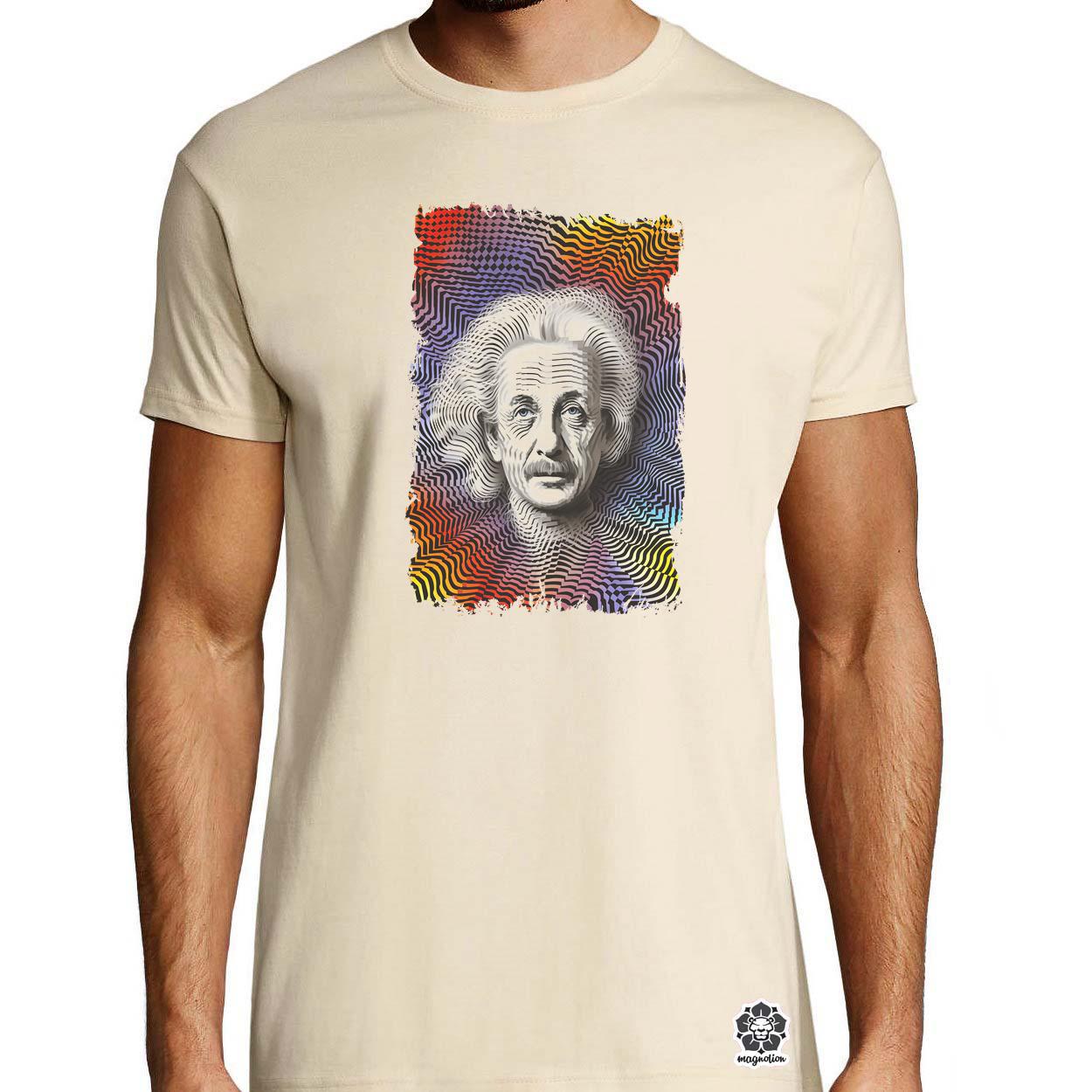 Pop art Einstein v17 egyedi póló 