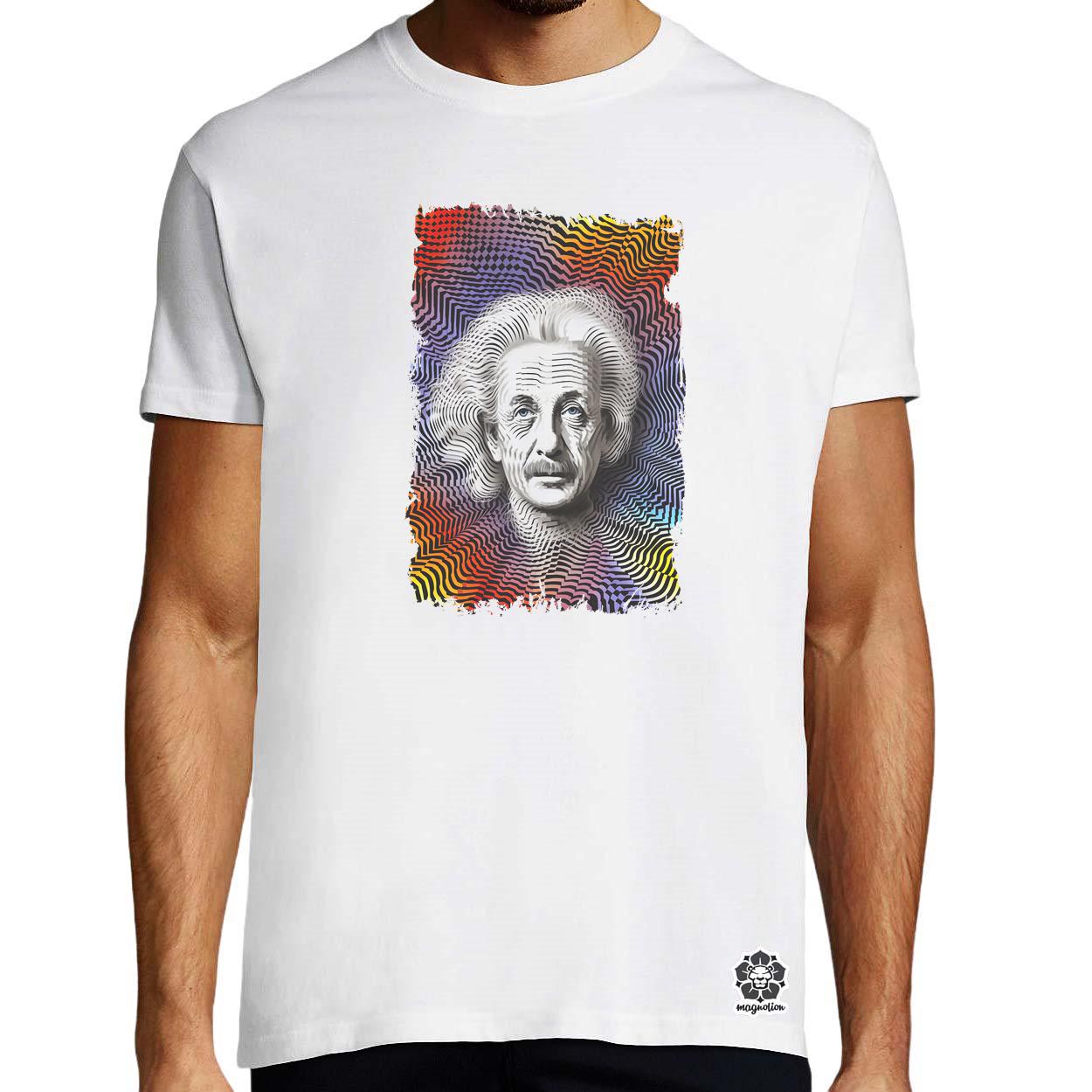 Pop art Einstein v17 egyedi póló 