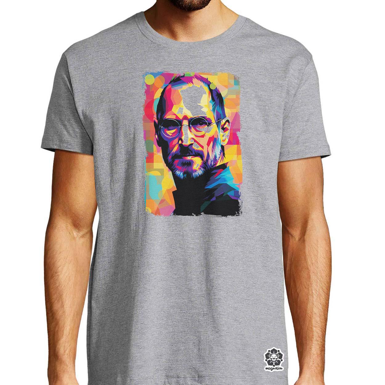 Pop art Steve Jobs v8 egyedi póló 