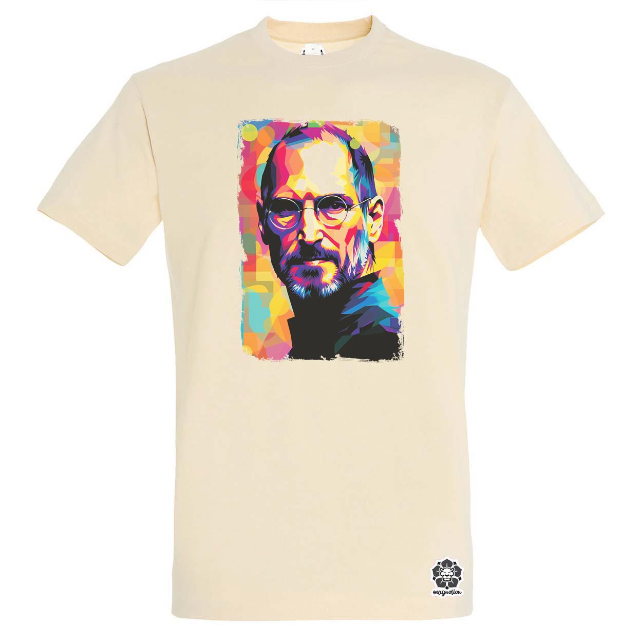 Pop art Steve Jobs v8 egyedi póló 