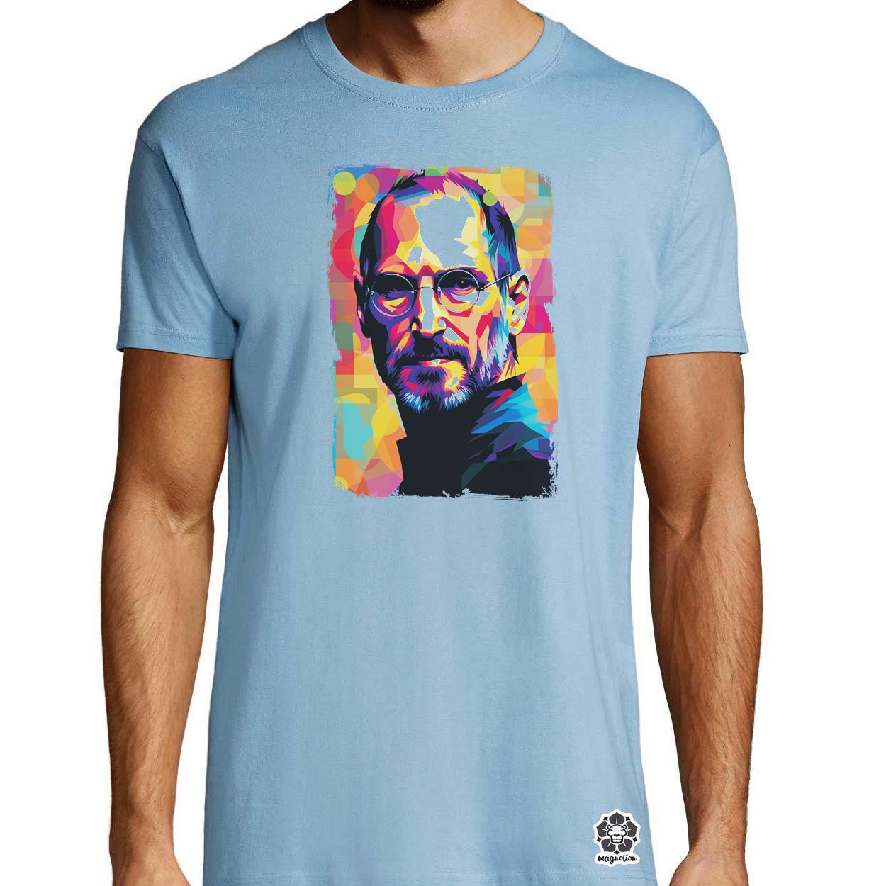 Pop art Steve Jobs v8 egyedi póló 
