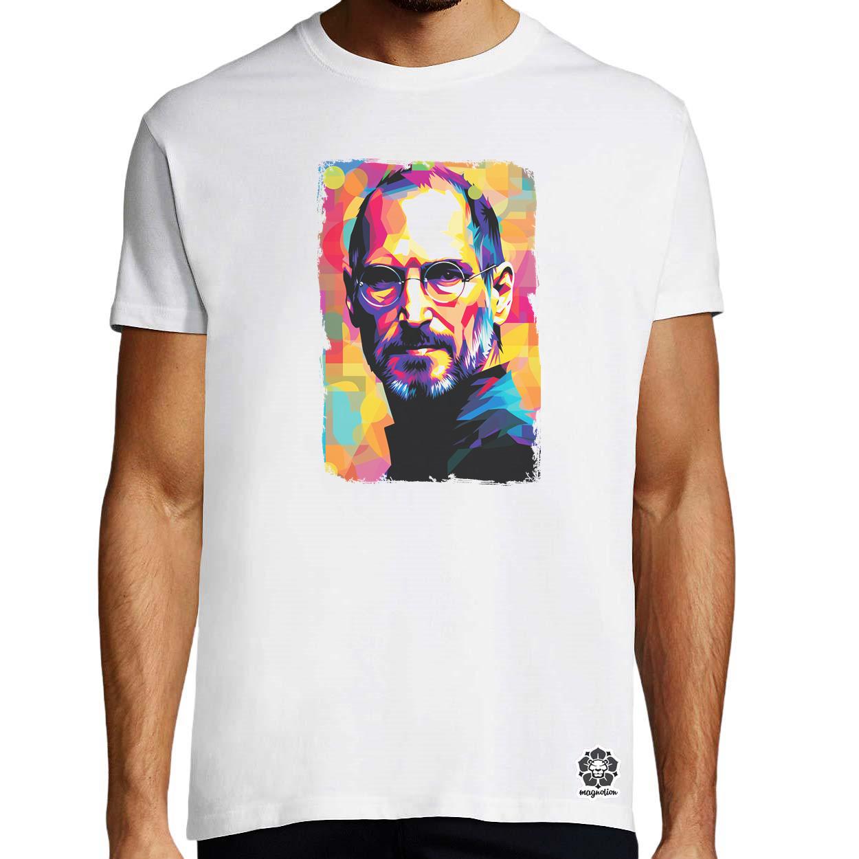 Pop art Steve Jobs v8 egyedi póló 