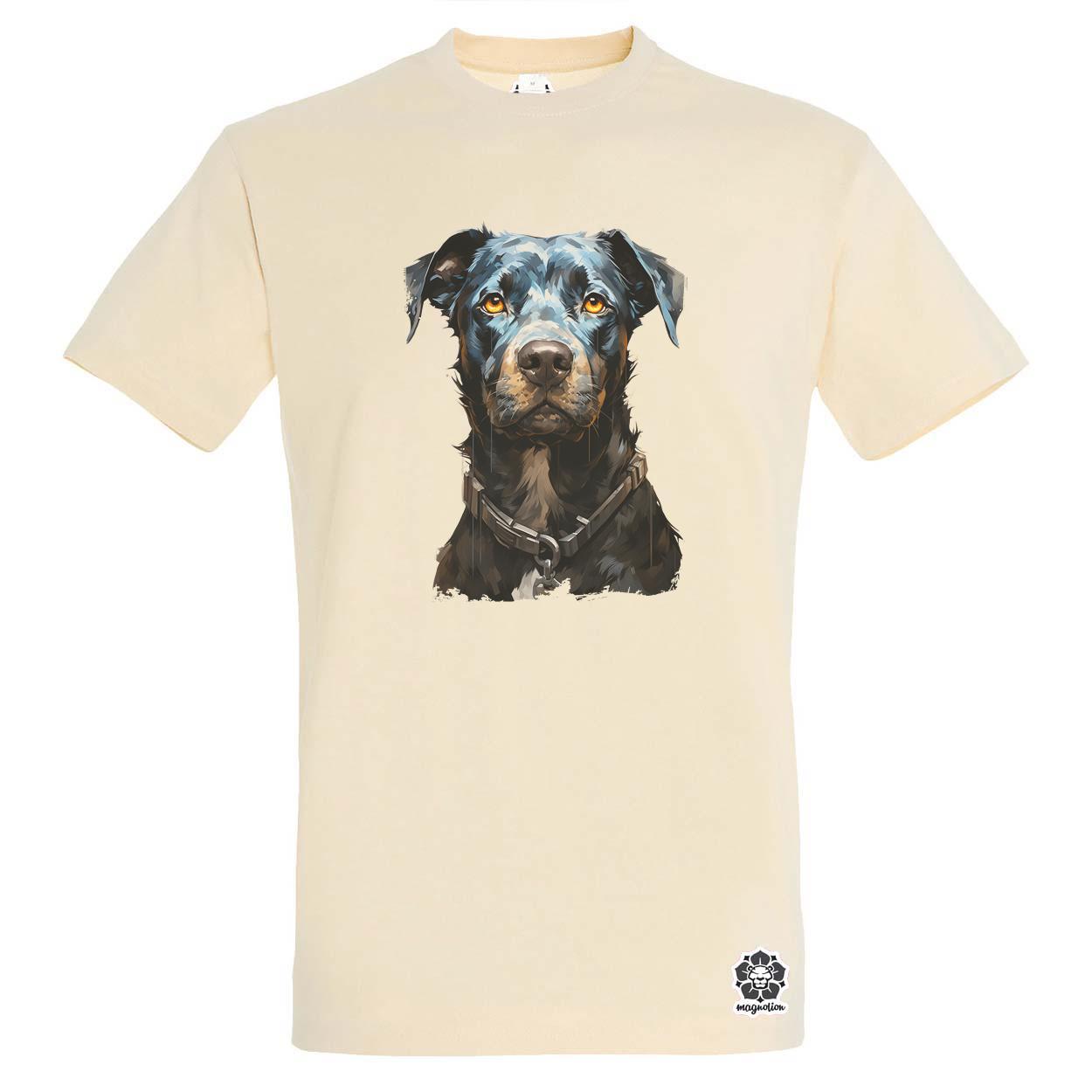 Rajz pitbull v1 egyedi póló 