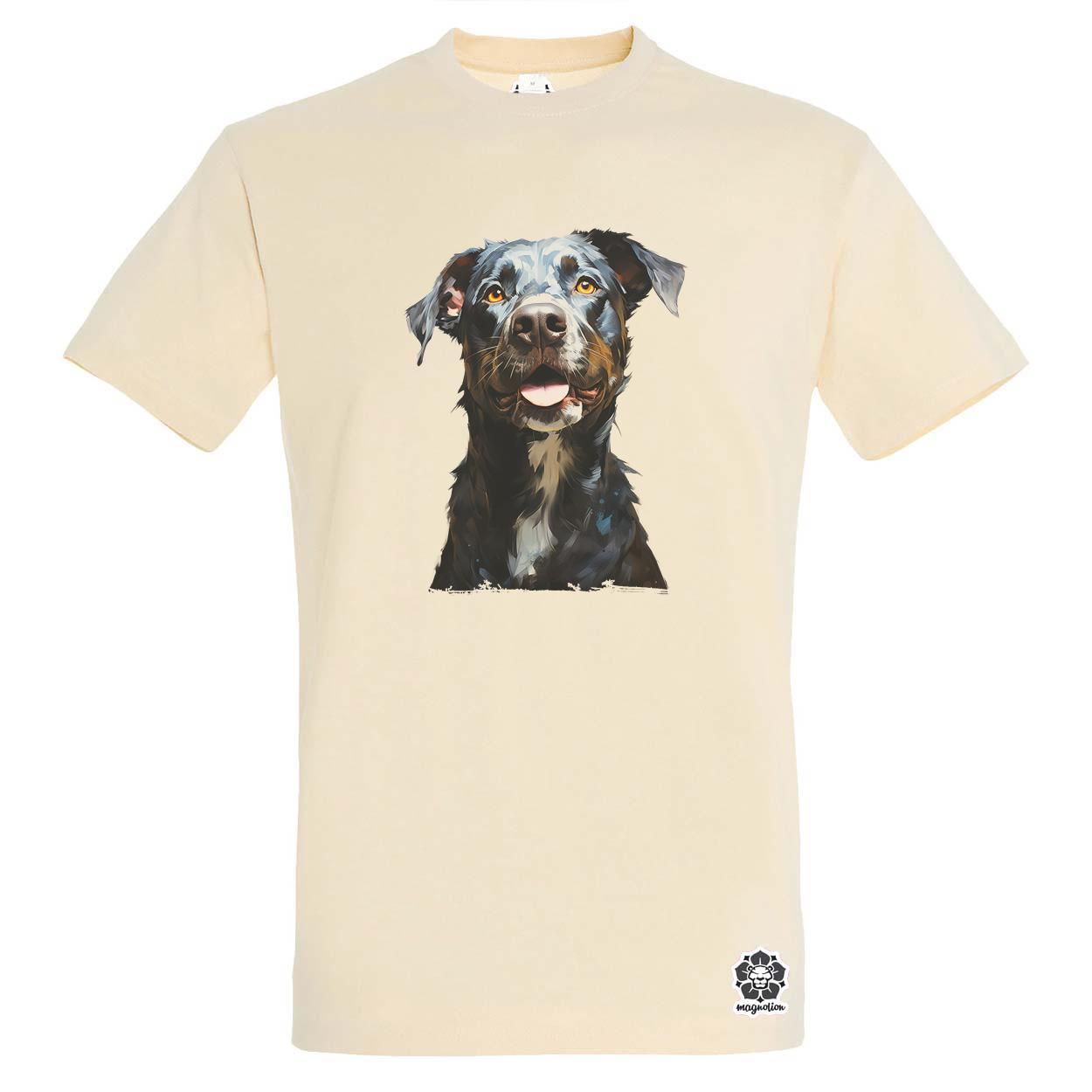 Rajz pitbull v2 egyedi póló 