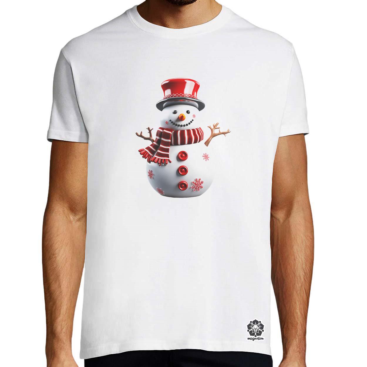 XMAS hóember v2 egyedi póló 