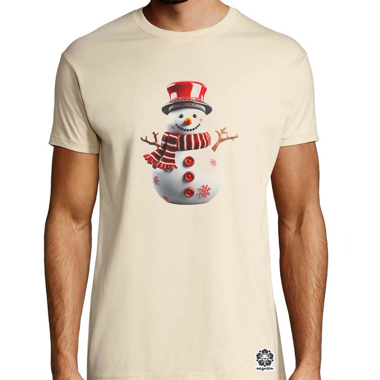 XMAS hóember v2 egyedi póló 
