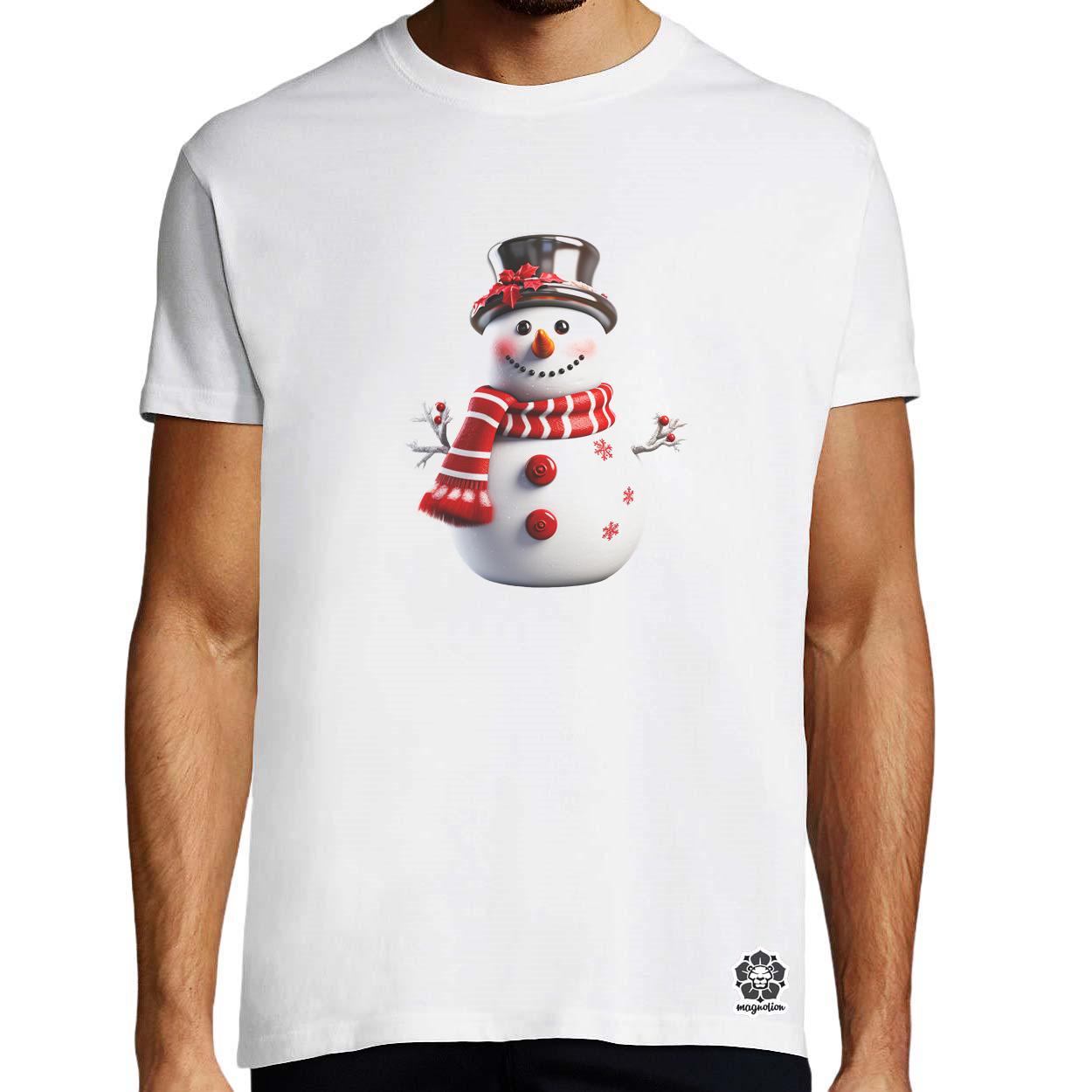 XMAS hóember v3 egyedi póló 