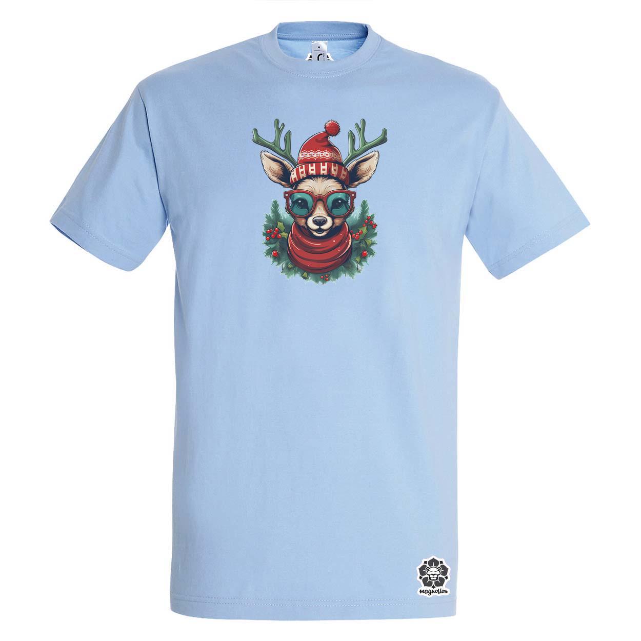 XMAS rénszarvas v17 egyedi póló 
