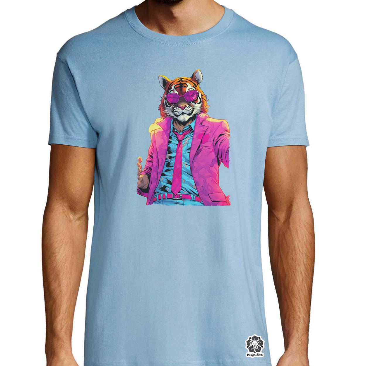 Laza tigris v2 egyedi póló 