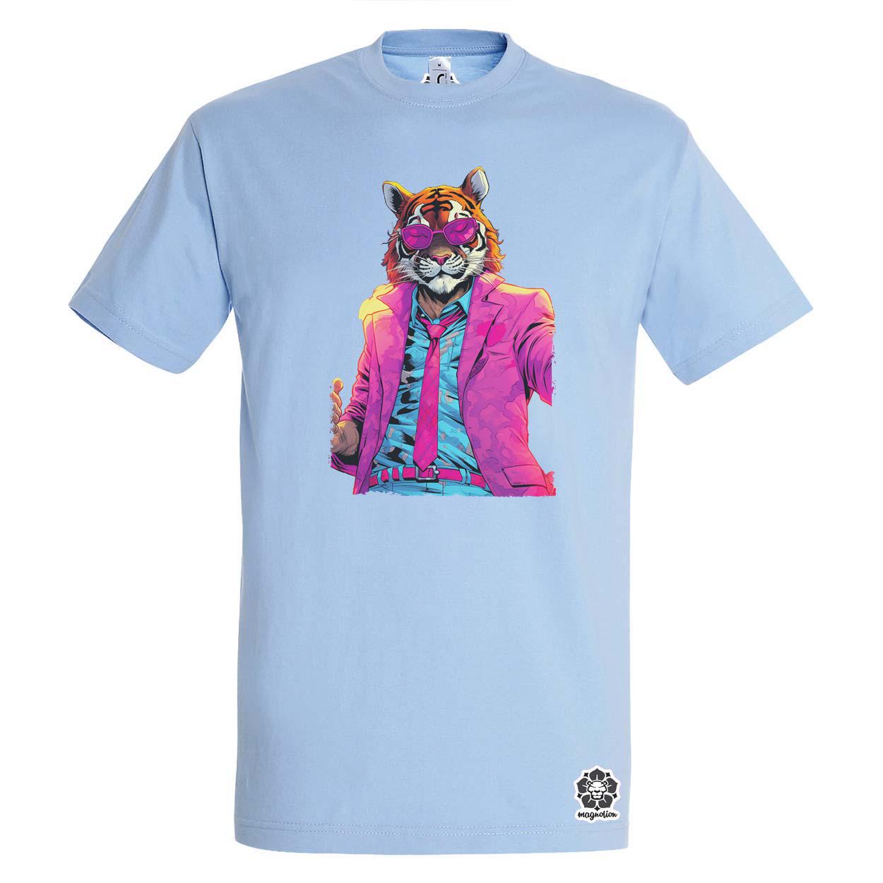 Laza tigris v2 egyedi póló 