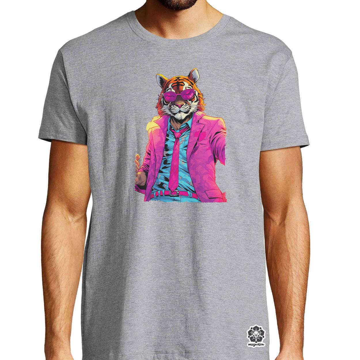Laza tigris v2 egyedi póló 