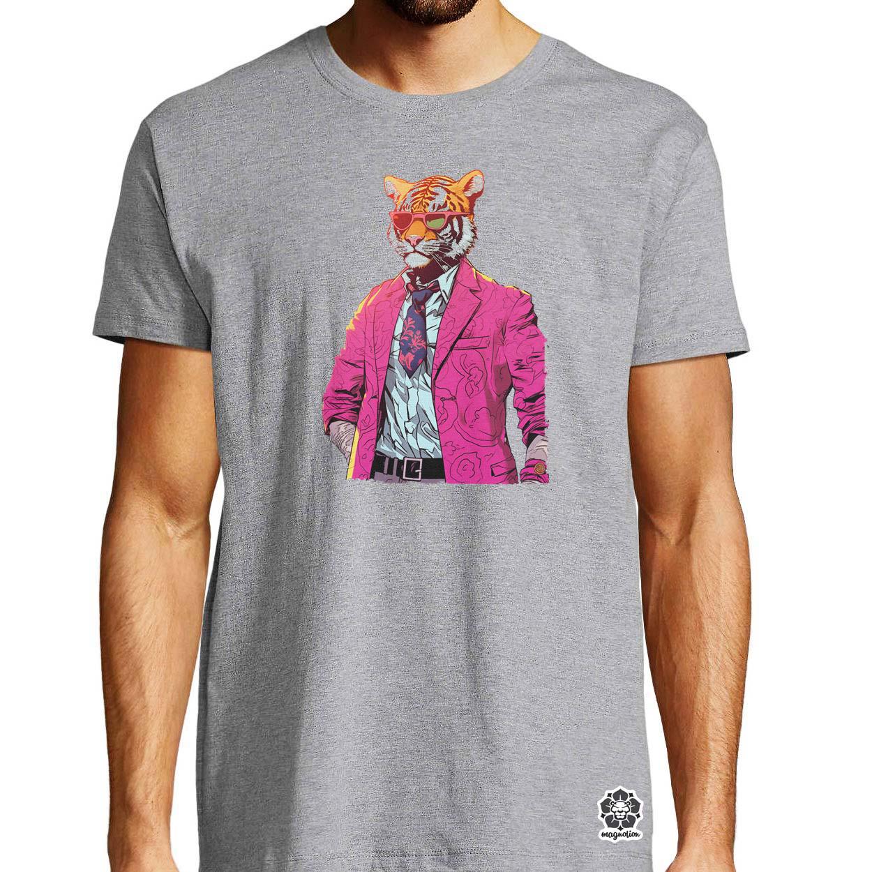 Laza tigris v3 egyedi póló 