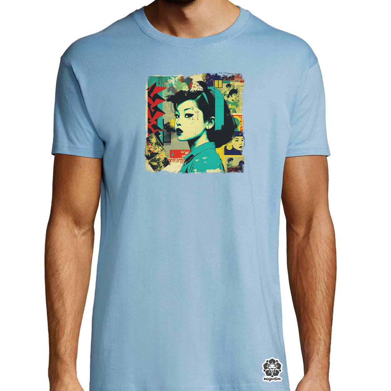 Pop art kollázs v8 egyedi póló 