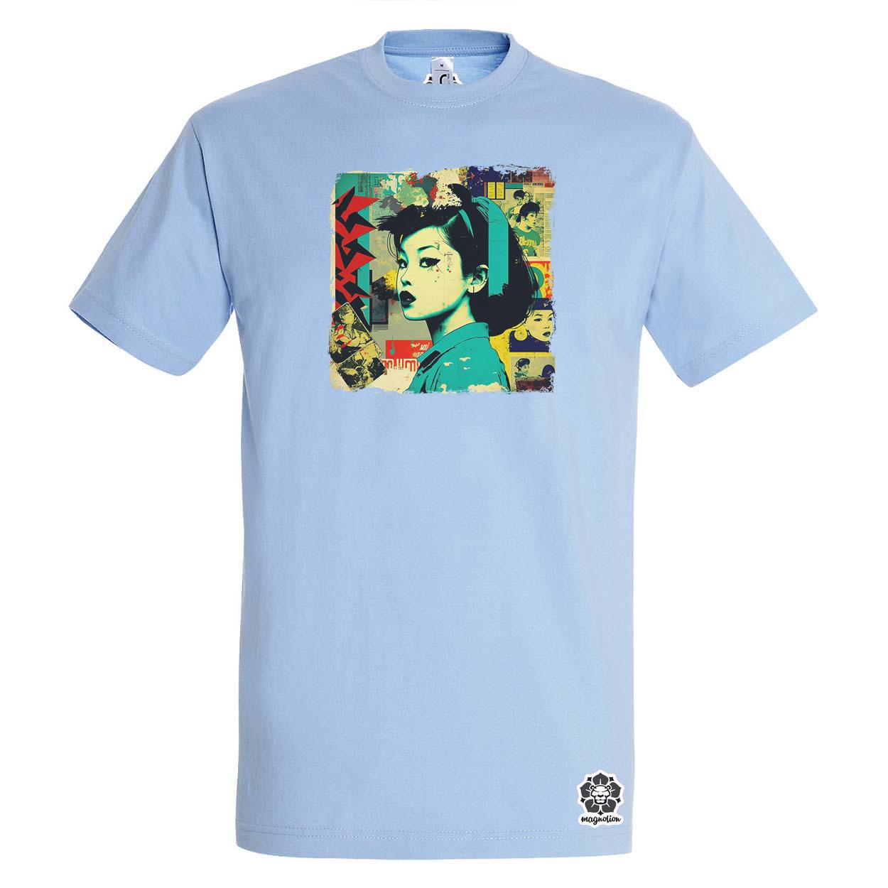 Pop art kollázs v8 egyedi póló 