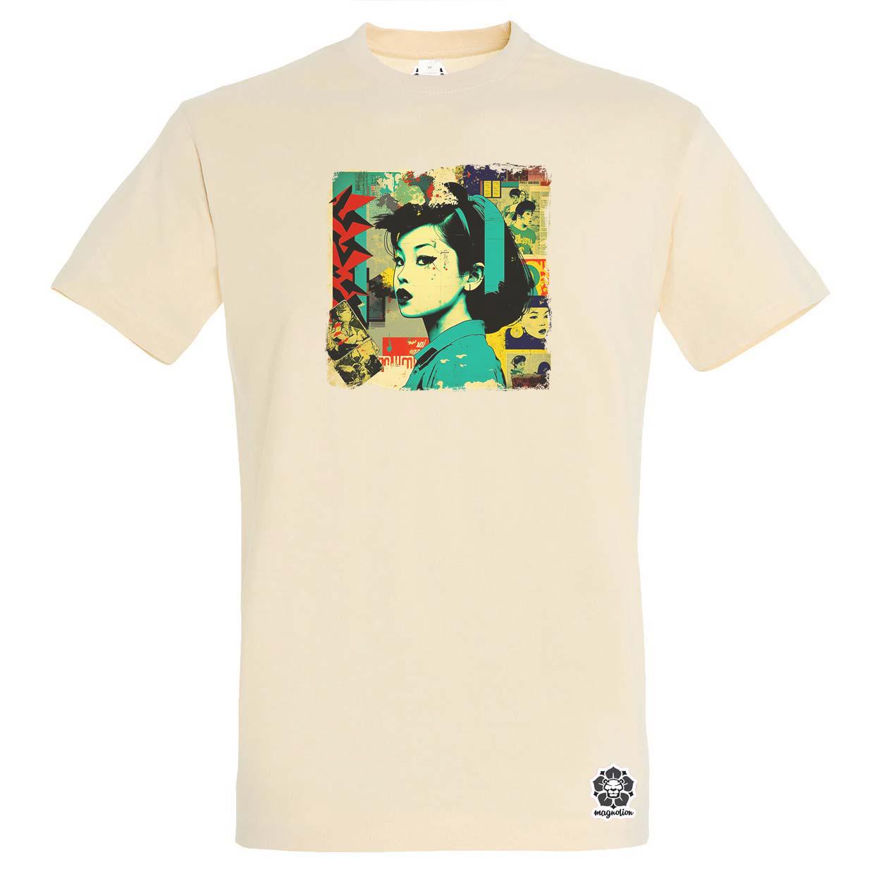 Pop art kollázs v8 egyedi póló 
