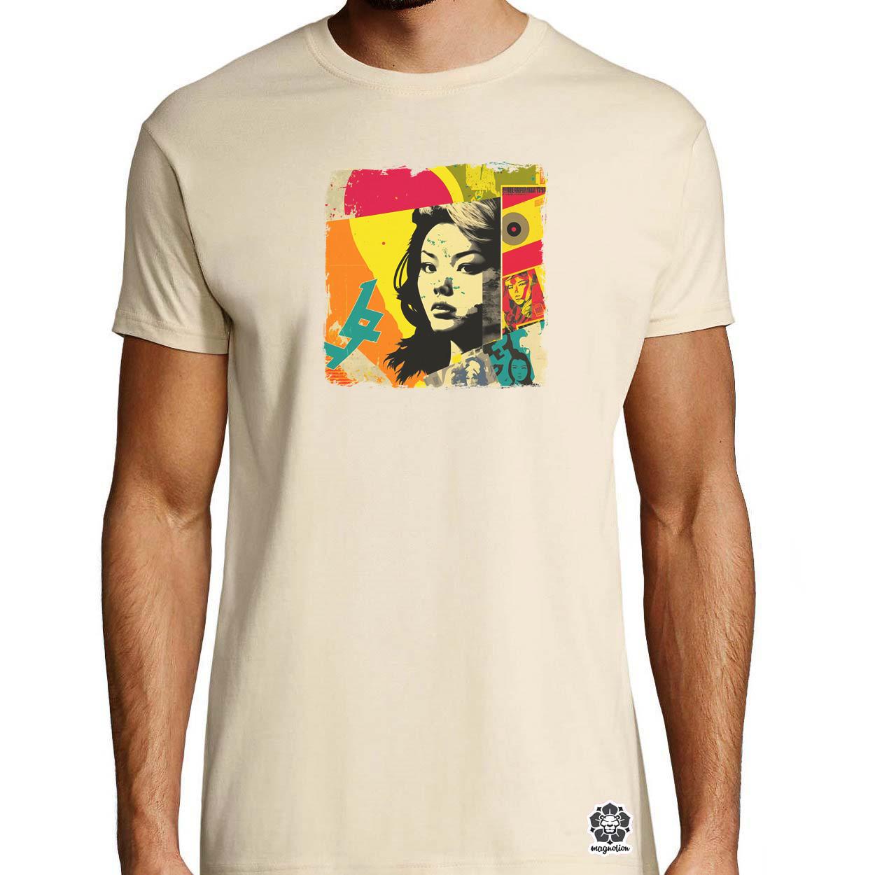 Pop art kollázs v11 egyedi póló 