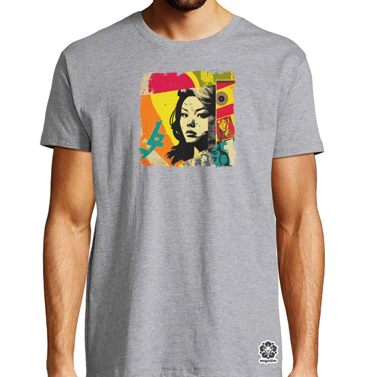 Pop art kollázs v11 egyedi póló 