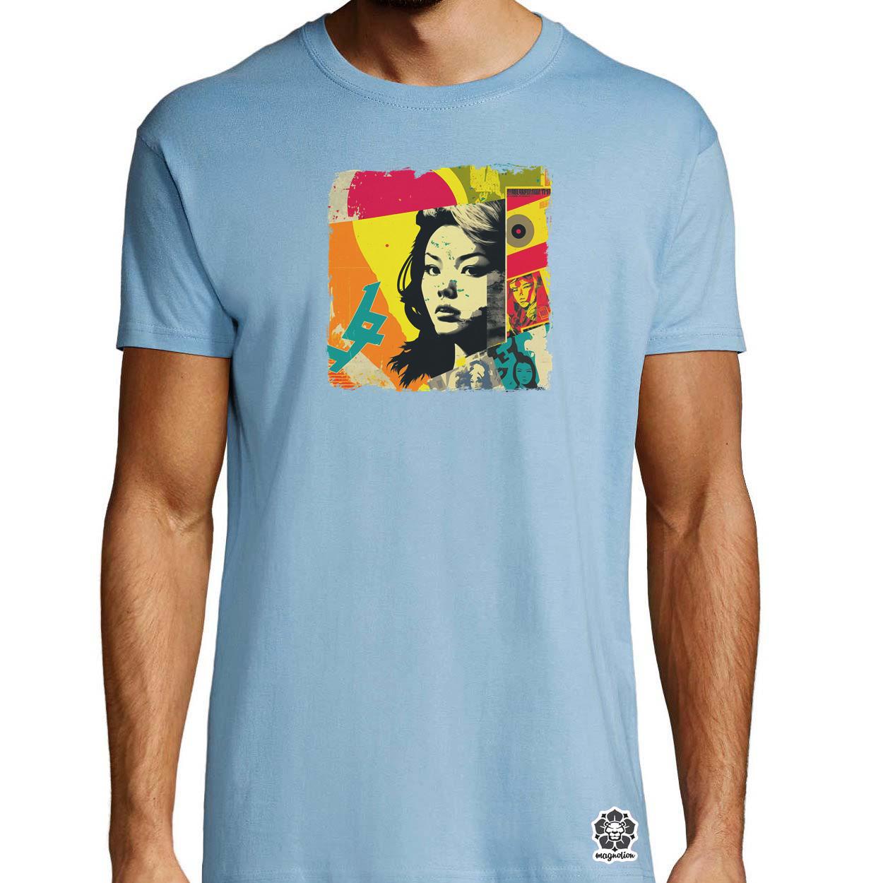 Pop art kollázs v11 egyedi póló 