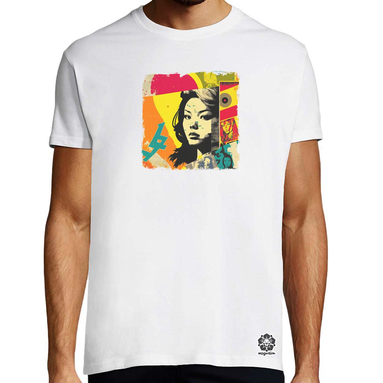 Pop art kollázs v11 egyedi póló 