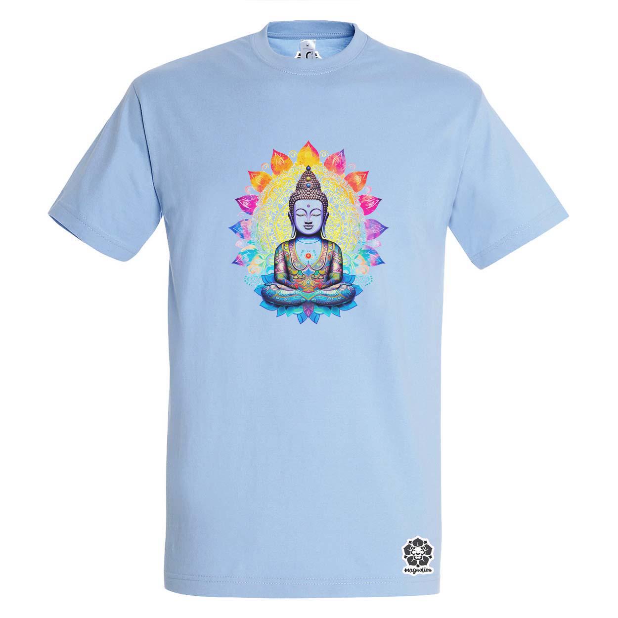 Pszichedelikus Buddha v1 egyedi póló 