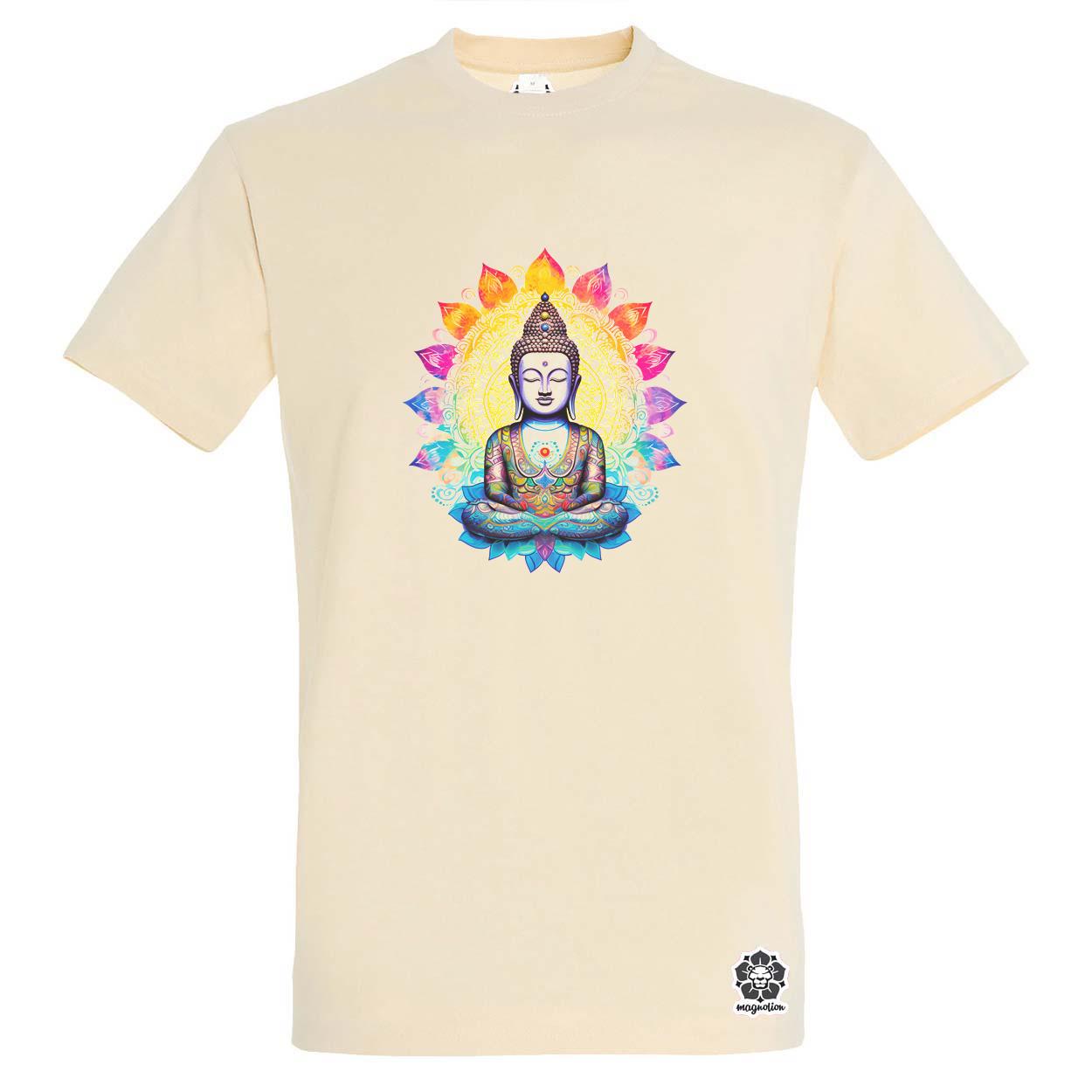 Pszichedelikus Buddha v1 egyedi póló 