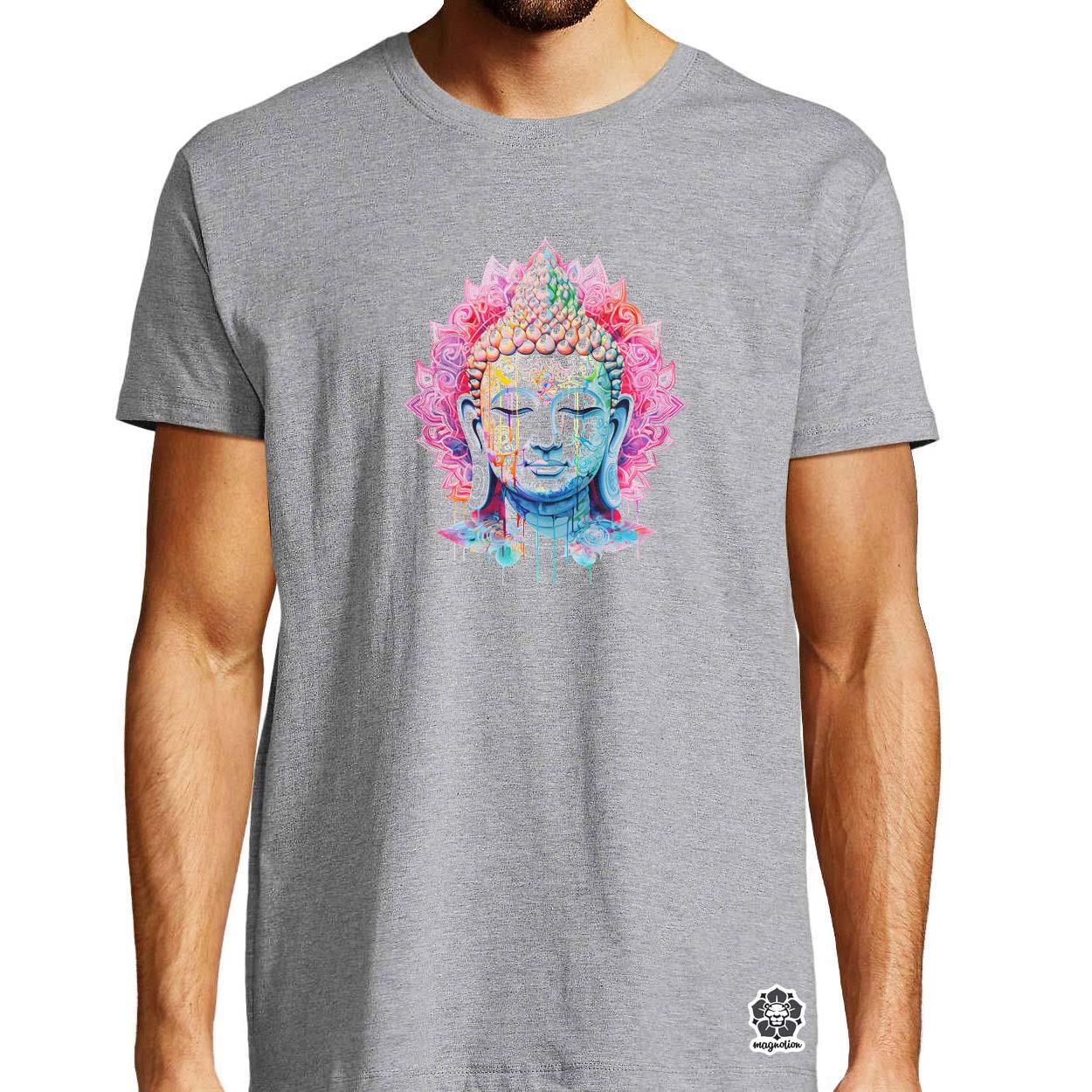 Pszichedelikus Buddha v11 egyedi póló 
