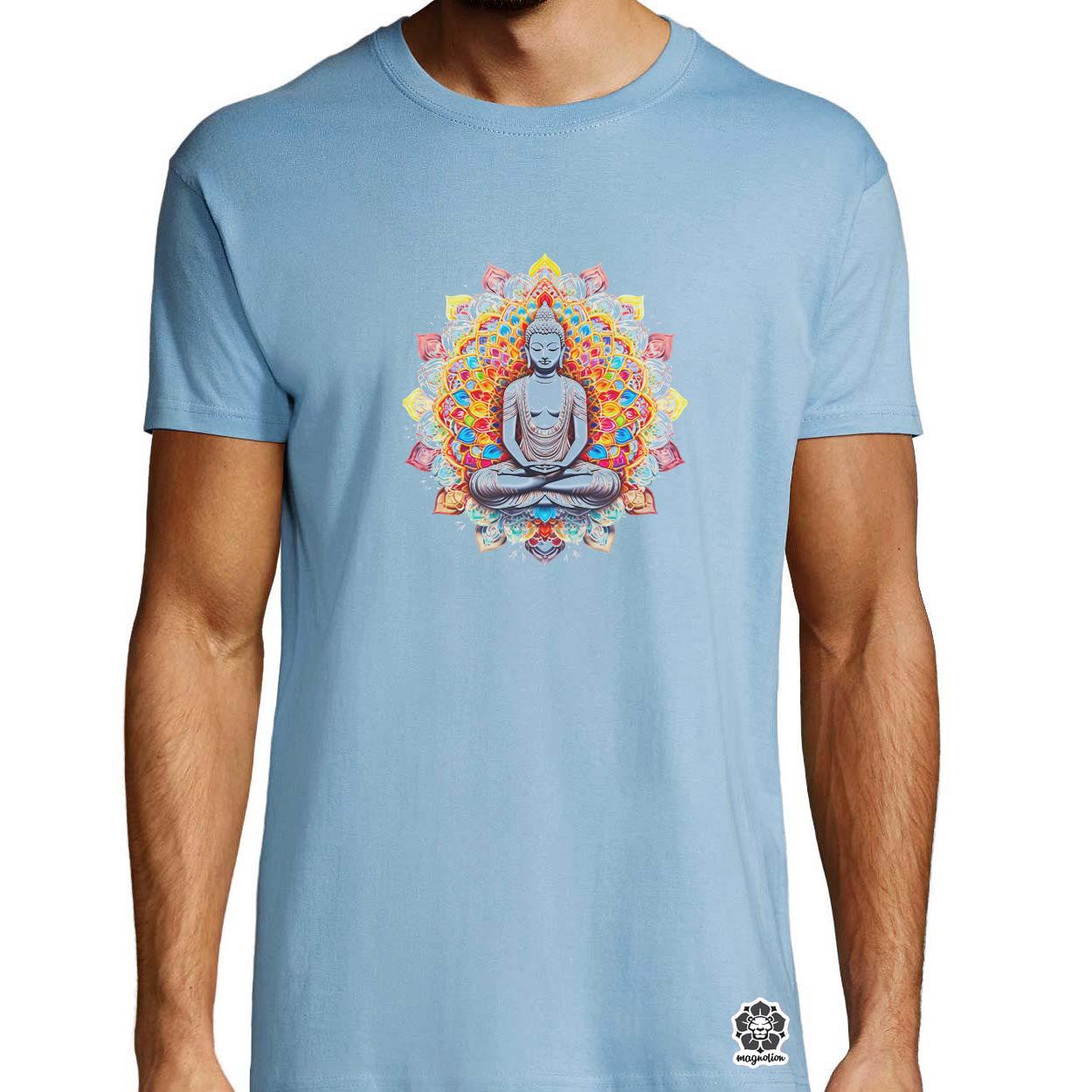 Pszichedelikus Buddha v13 egyedi póló 