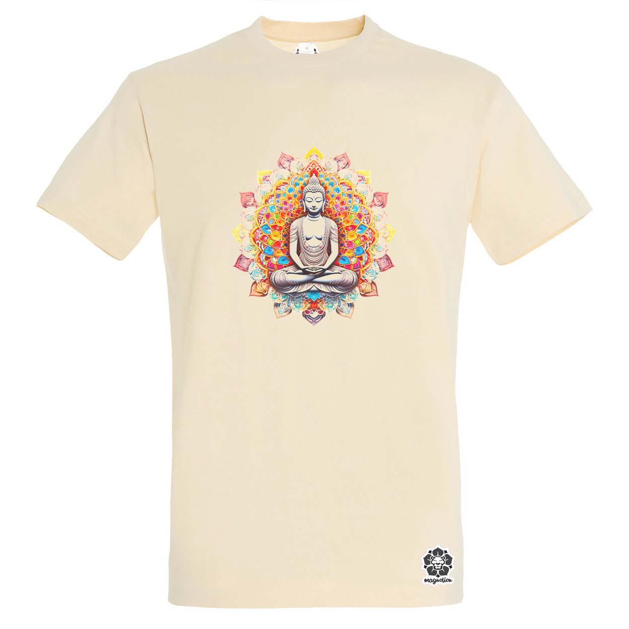 Pszichedelikus Buddha v13 egyedi póló 