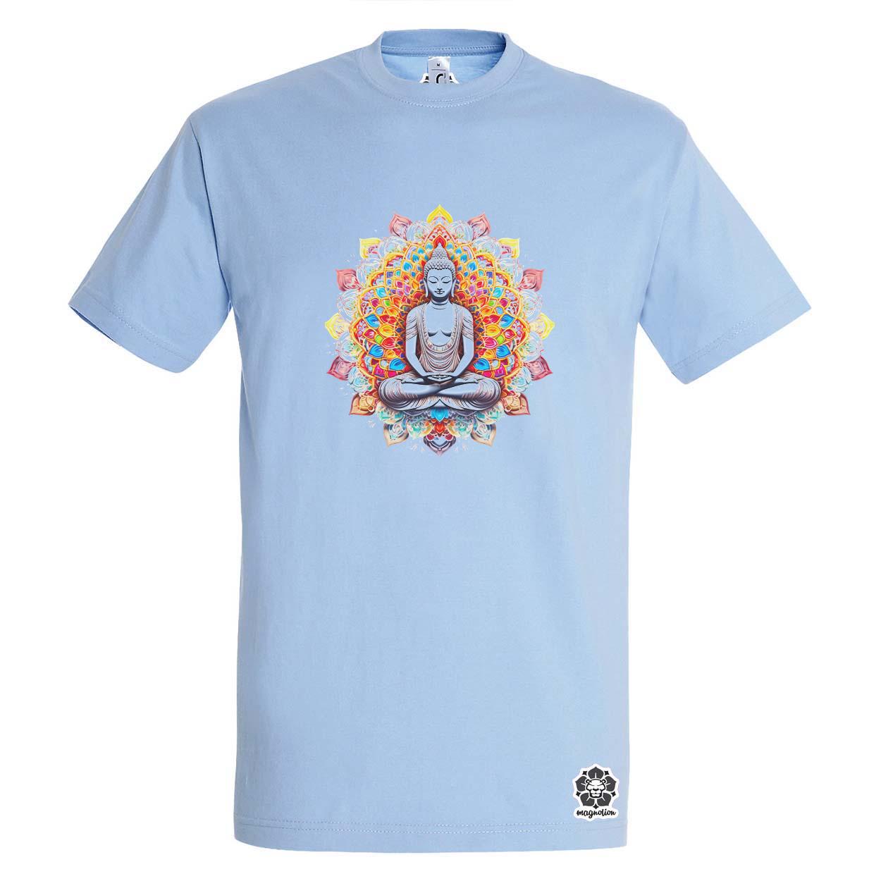 Pszichedelikus Buddha v13 egyedi póló 