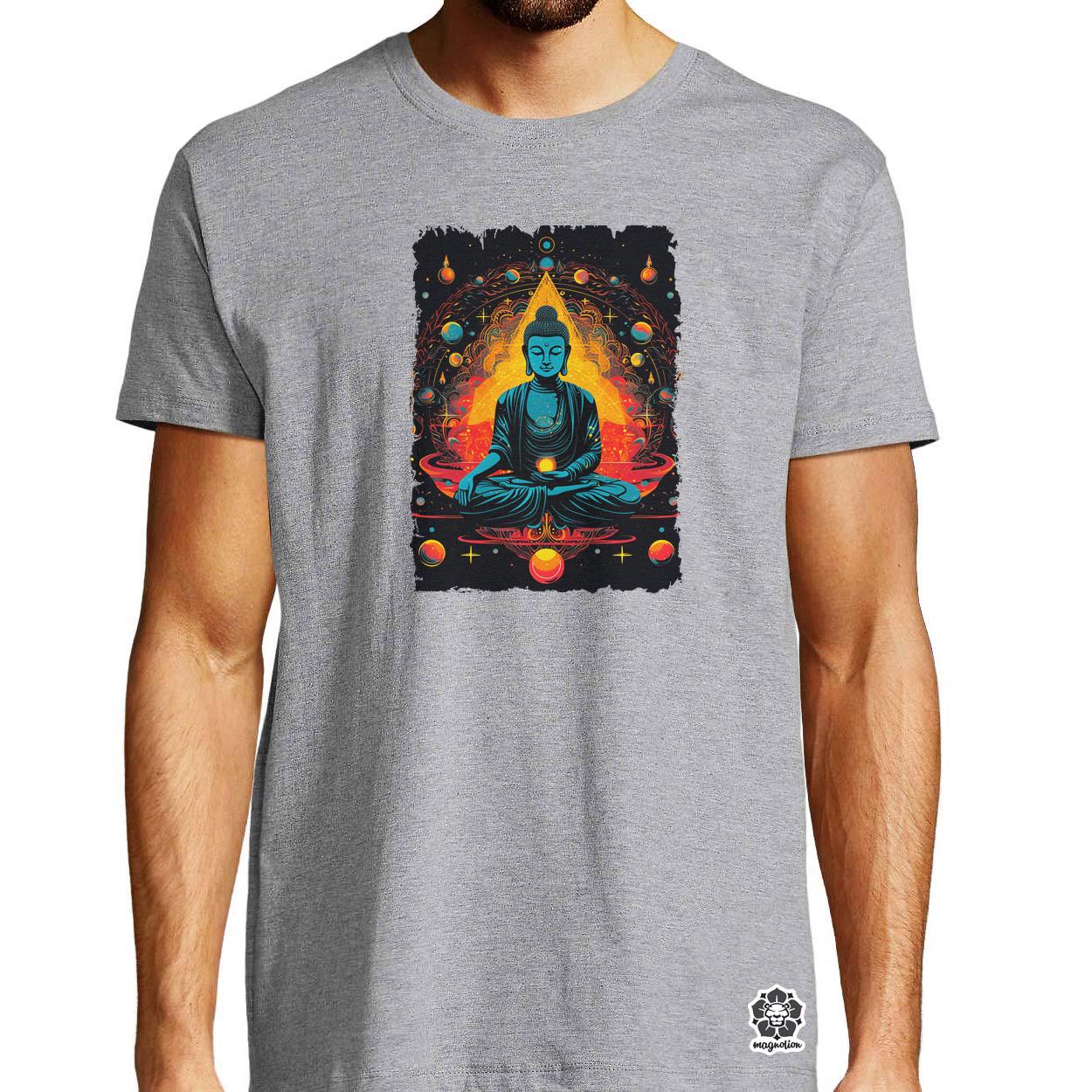 Pszichedelikus Buddha v14 egyedi póló 