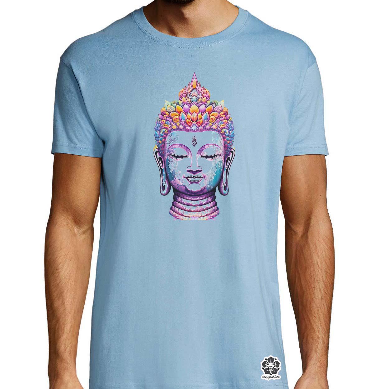 Pszichedelikus Buddha v15 egyedi póló 