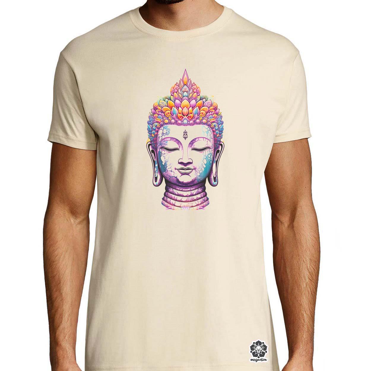 Pszichedelikus Buddha v15 egyedi póló 