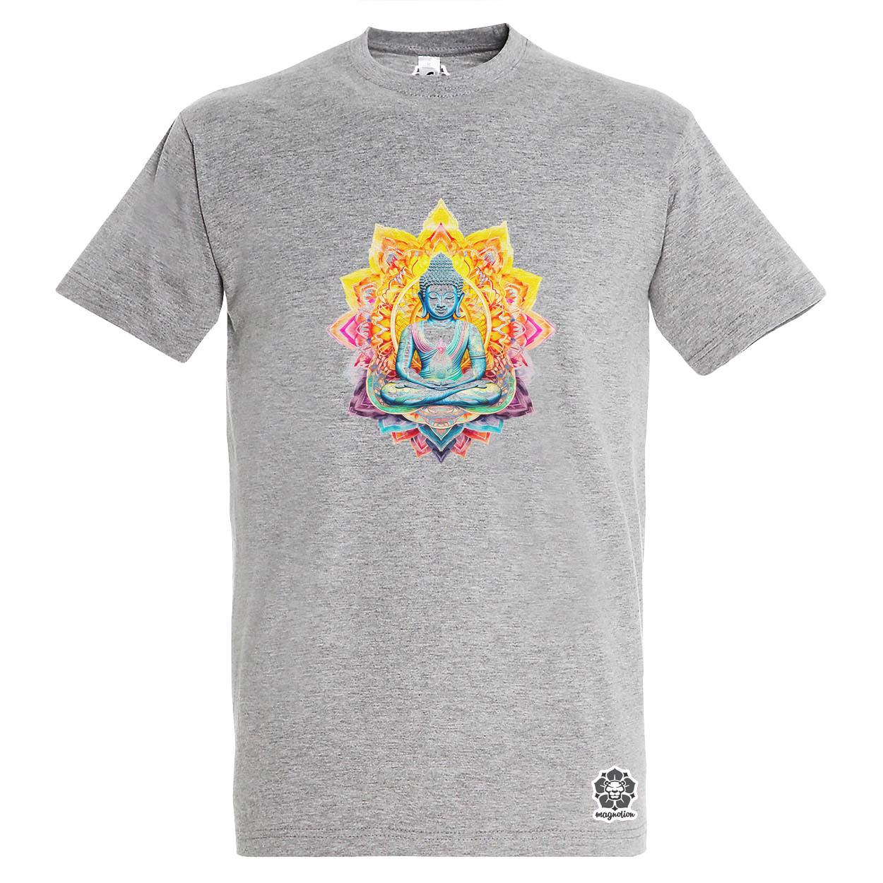 Pszichedelikus Buddha v3 egyedi póló 