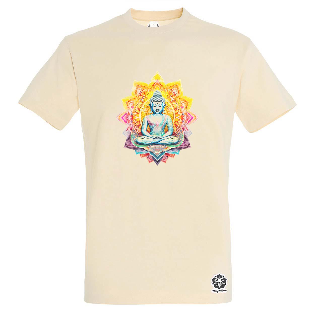 Pszichedelikus Buddha v3 egyedi póló 
