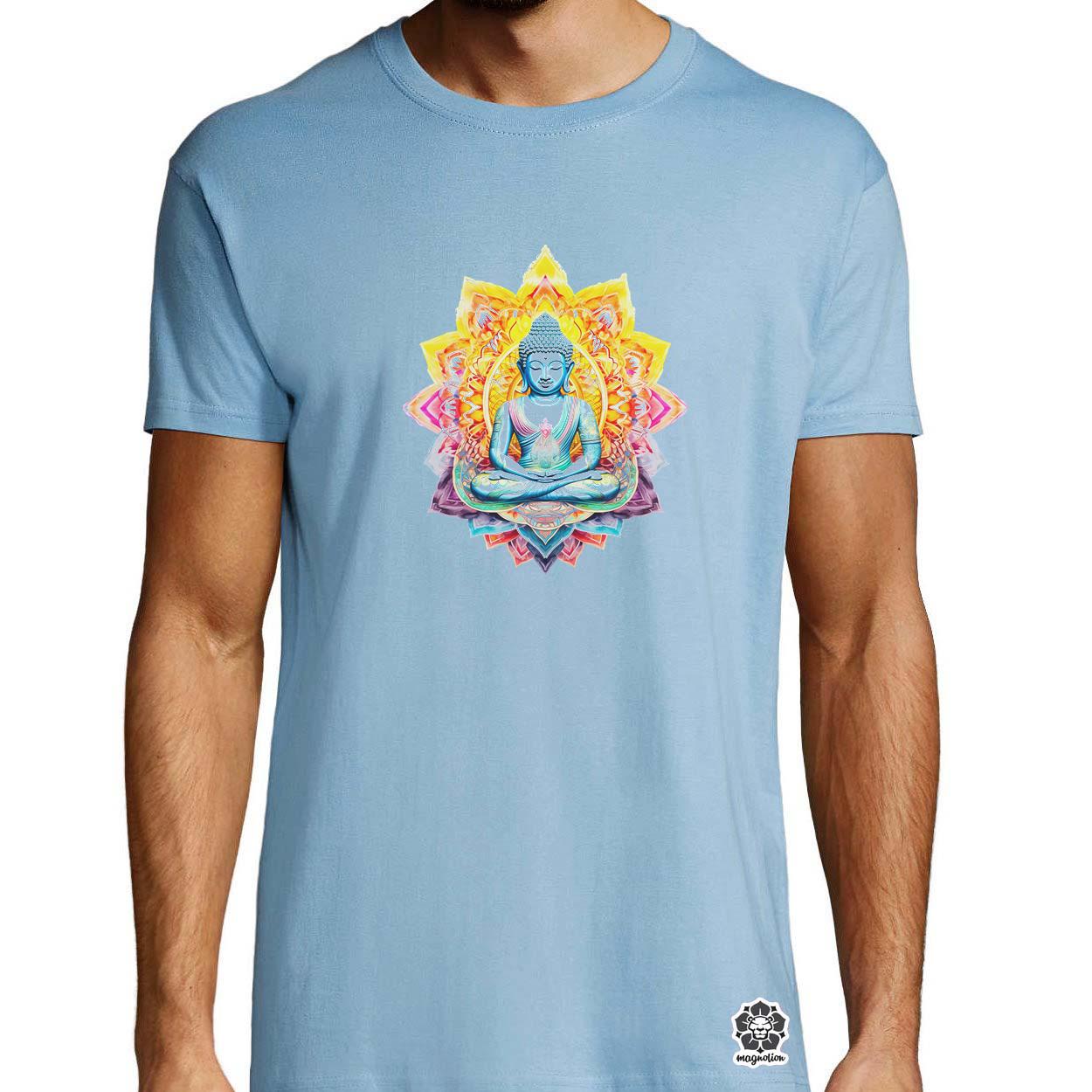 Pszichedelikus Buddha v3 egyedi póló 