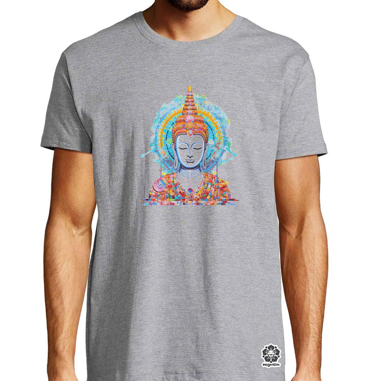 Pszichedelikus Buddha v6 egyedi póló 