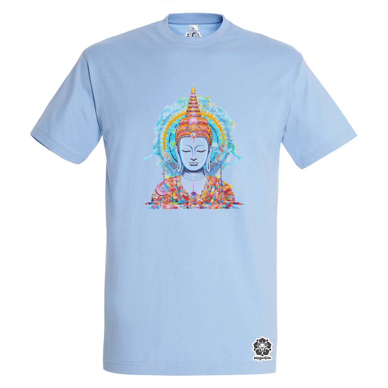 Pszichedelikus Buddha v6 egyedi póló 