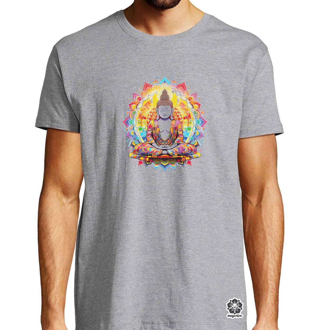 Pszichedelikus Buddha v9 egyedi póló 