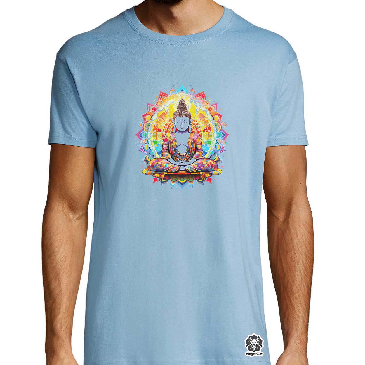 Pszichedelikus Buddha v9 egyedi póló 